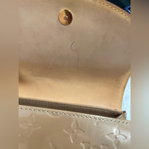 LOUIS VUITTON NOISETTE MONOGRAM VERNIS BISCAYNE BAY Shoulder Bag France 2005 - Picture 16 of 17